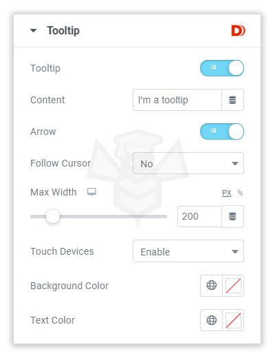Tooltip Elementor di Dynamic ooo