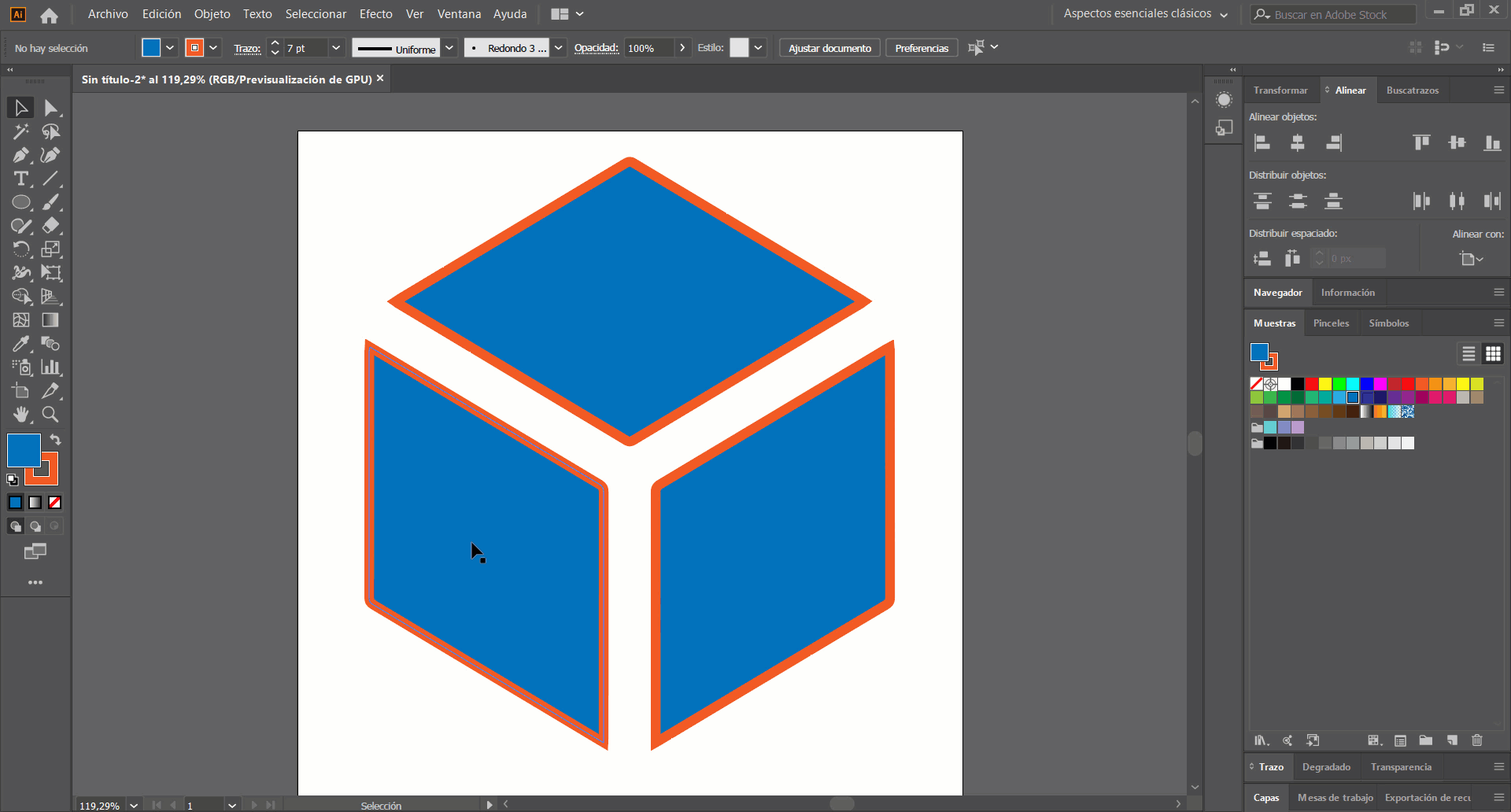 Cambiar color con adobe illustrator