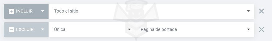 Condición: Todo el sitio excepto pagina de inicio