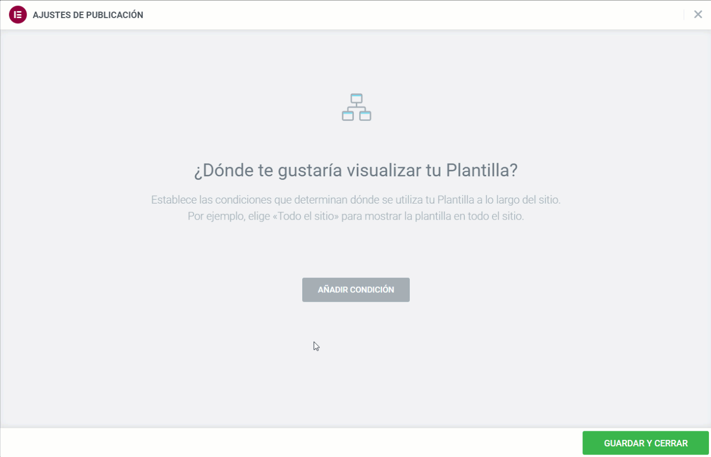 Condicion todo el sitio y pagina de portada