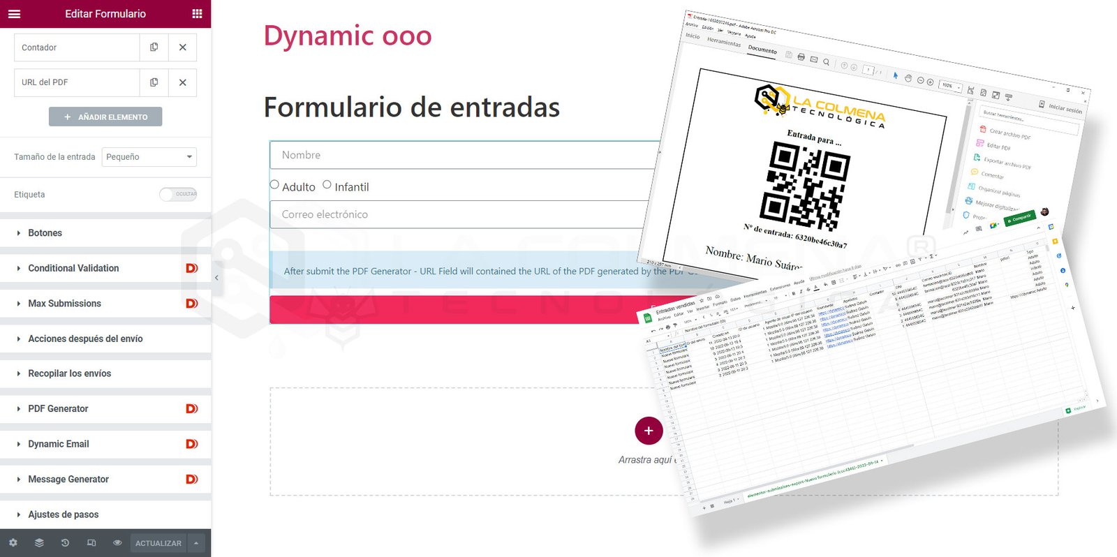 Online-Formular mit QR-Ticket-Generierung