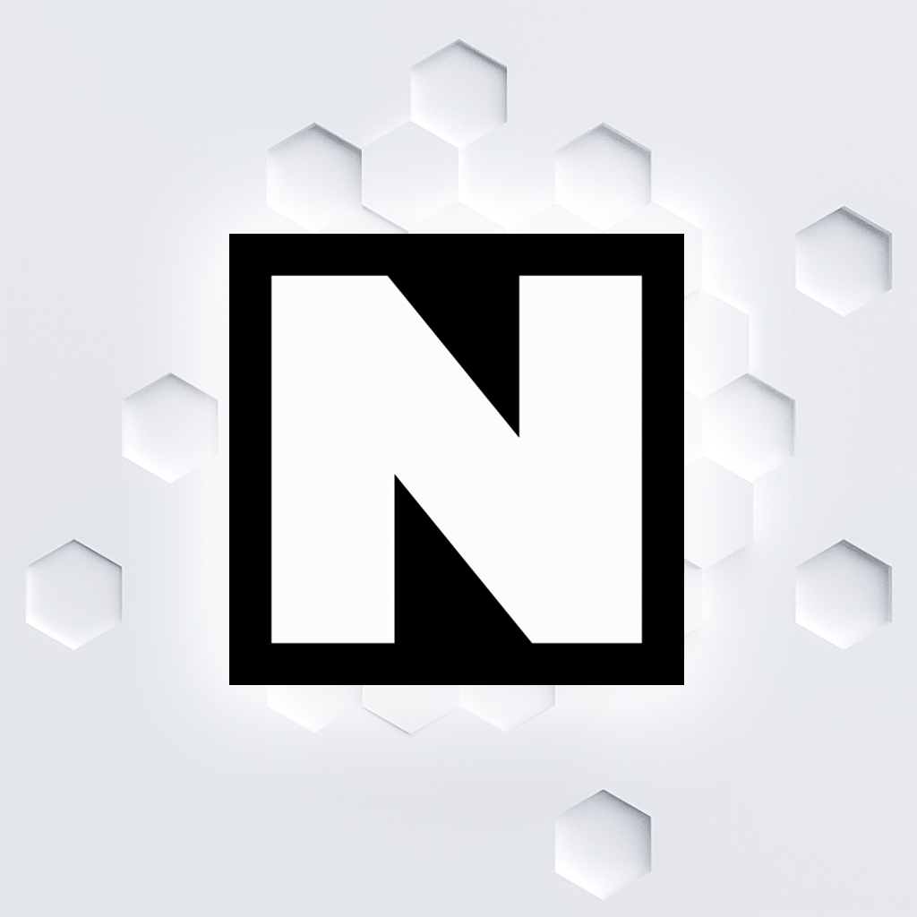 Logotipo de Novamira Pro sobre un fondo claro con hexágonos