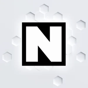 Logo di Novamira Pro su uno sfondo chiaro con esagoni