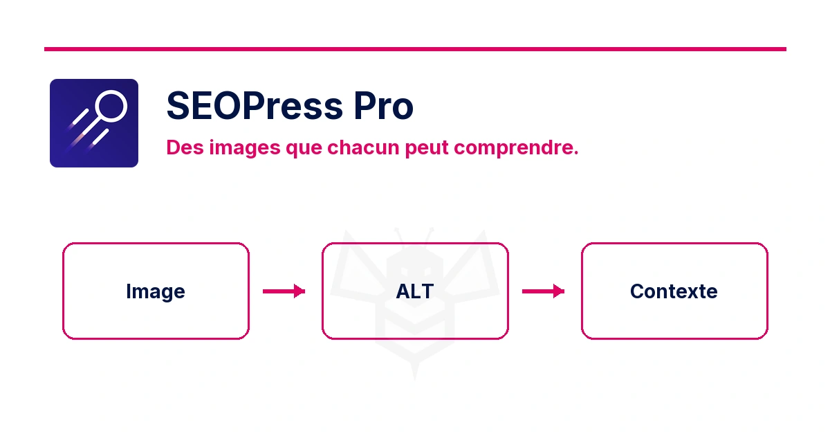 SEOPress Pro: Image → ALT → Contexte.