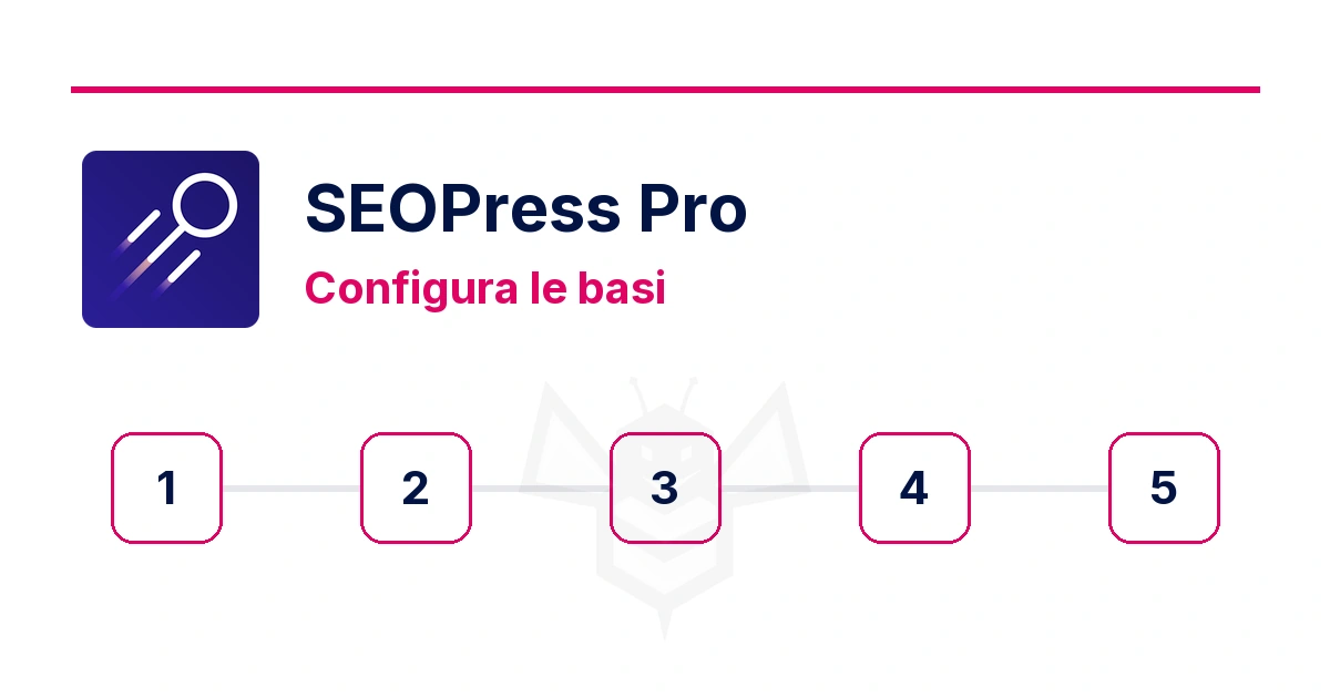SEOPress Pro: configurazione in cinque passaggi.